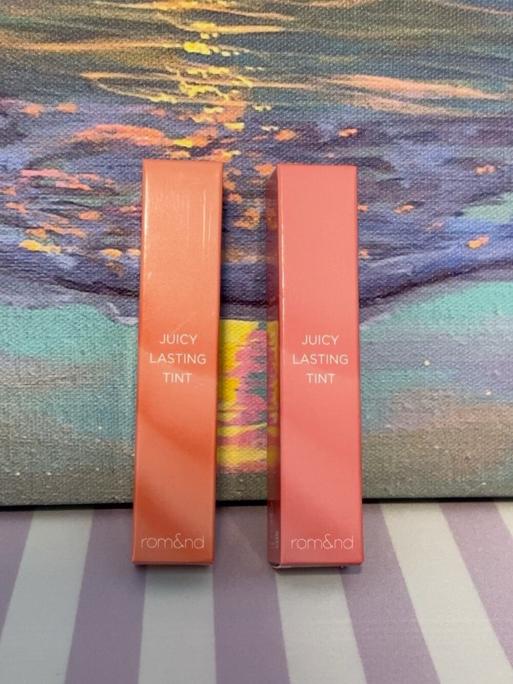 rom&nd Juicy Lasting Tint 2-Piece Bundle Mellow Pear + Breeze Fig